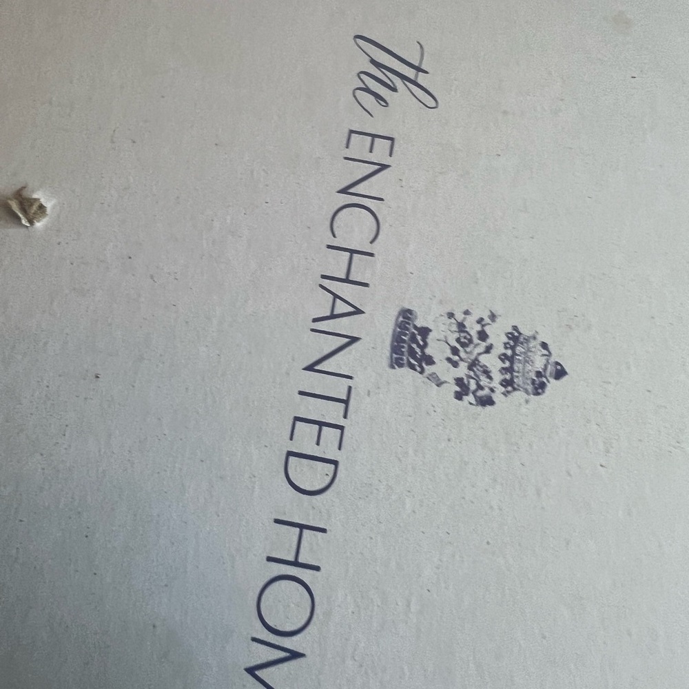 Williams Sonoma White and Navy 'The Enchanted Home' Holiday Ornament Box
